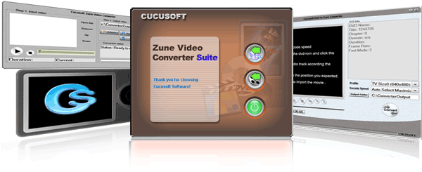 Cucusoft Zune Video Converter + DVD to Zune Conver icon